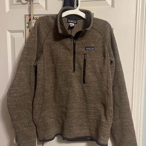 Patagonia Olive Quarter-Zip Fleece